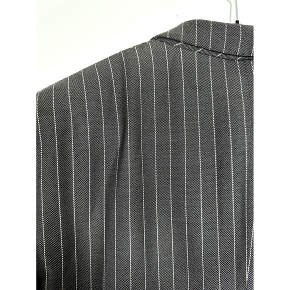 Tom Ford Charcoal Gray Pinstripe 52R Double Breasted Silk Wool Blazer 21BL4B - Picture 9 of 16
